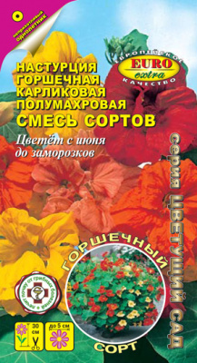 Настурция Горшечная карликовая полумахровая, смесь_ЦП