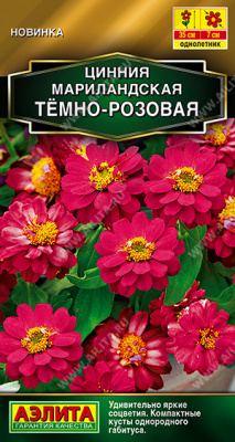 Цинния мариландская  Тёмно-розовая