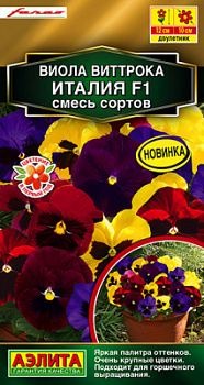 Виола виттрока Италия F1, смесь сортов_ЦП