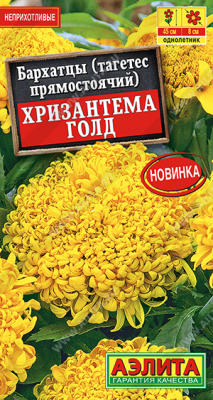 Бархатцы Хризантема голд