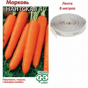 Морковь на ленте Нантская 4